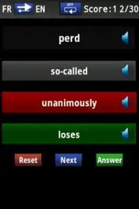 Vocabulary Trainer (FR/EN) Int Screen Shot 3