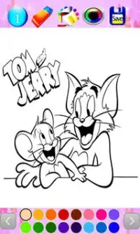 tom and jerry coloring Screen Shot 0