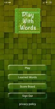 Play With Words Screen Shot 0
