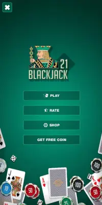 BlackJack 21 Gold Screen Shot 0