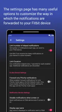 Fit Notifications (for Fitbit) Screen Shot 4