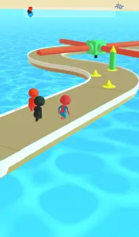 Spider Stickman 3D Race : Superhero Fun Race Screen Shot 2