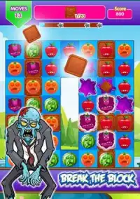 Angry Zombie Fruit Heroes Screen Shot 2