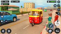 Tuk Tuk Auto Driving Games 3D Screen Shot 2