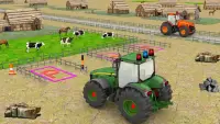 høst traktor parkering 3D spil Screen Shot 2