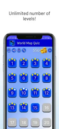 World Map Quiz Screen Shot 3