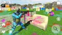 Batalha paintball royale: arma atirando arena de Screen Shot 10