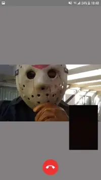 Scary fake call from jason character Friday the 13 Screen Shot 0