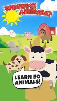 Where are the animals? - Educational Game for Kids Screen Shot 0
