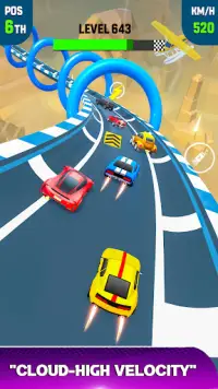 Sky Race 3D: Car Racing Games Screen Shot 1