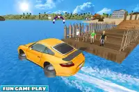 Kids Car Racing: Water Surfer Stunts Screen Shot 1