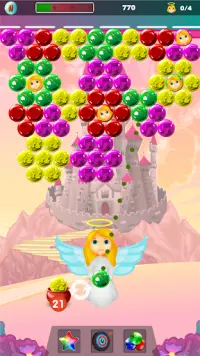 Bubble Shooter - Baby Angel Rescue Screen Shot 2