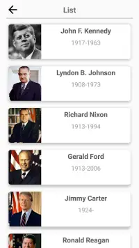 US Presidents - Quiz about the history of America Screen Shot 1