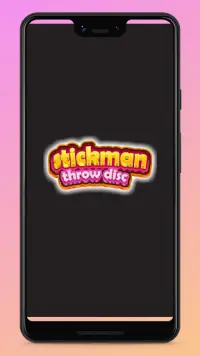 stickman throw disc Screen Shot 0