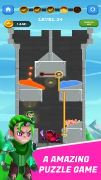 Hero Rescue Princess - Pull Him Out:Pin Puzzle Screen Shot 0