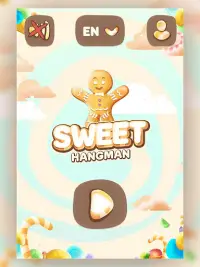 Sweet Hangman - Guess Words Screen Shot 0
