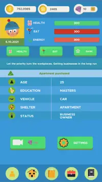 Idle Homeless - Life Simulator Screen Shot 0