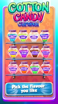Gula gula kapas-Karnival Makanan Pembuat Permainan Screen Shot 3