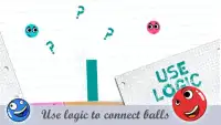 Red Ball And Blue Ball - Physic Love Balls Connect Screen Shot 1