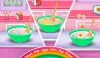 Rainbow Doll Cake bakery Game - DIY Cooking Kids Screen Shot 7