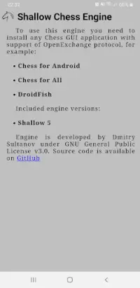 Shallow Chess Engine Screen Shot 0