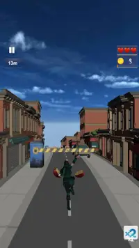 Ninja Hero Runner: Warrior Run, Fruit Cutter 3D Screen Shot 2