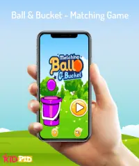Kidpid Ball & Bucket - Free Color Matching Game Screen Shot 0
