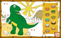 공룡과 수학 색칠. 어린이를위한 무료 교육 게임 Screen Shot 5