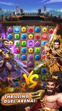 Three Kingdoms & Puzzles: Matc Screen Shot 2