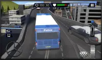 3D รถโค้ชส่งตำรวจ (Cop Driver) Screen Shot 7