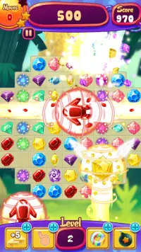 Jewel Clásico - Mejor King Diamond Match 3 Puzzle Screen Shot 1