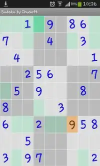 Sudoku by Chusoft Screen Shot 1