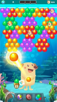 Bubble Shooter Dog - Classic Bubble Pop Game Screen Shot 1