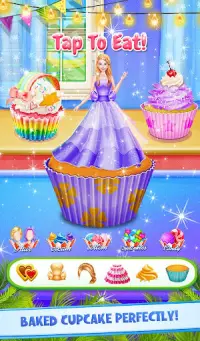 Ice Cream Cup Cake Maker : Doll making Game Screen Shot 4