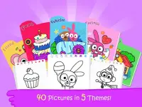 Purple Pink Coloring Book-Kids Painting Game Screen Shot 6