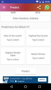 Cricket Predictions 2017 Screen Shot 4