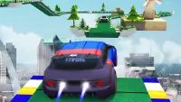 メガランプカースタント：無料のGTレーシングカーゲーム Screen Shot 2
