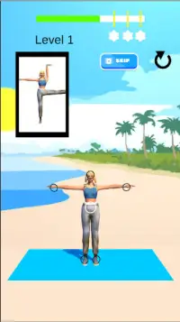 couple's Yoga challenge 3D Screen Shot 0
