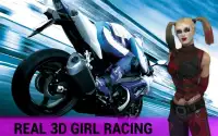 Girl Racing 3D Moto Screen Shot 1