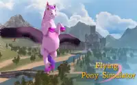 Cute Flying Pony Horse Screen Shot 0