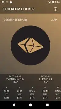 Ethereum Clicker Screen Shot 1