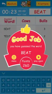 Cows & Bulls - Guess the Word Screen Shot 3