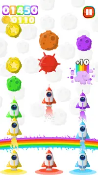 Rainbow Rocket - Color Match Mayhem Screen Shot 5