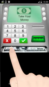 ATM cash and money simulator game 2 Screen Shot 1