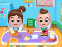 Twins babysitter daycare games Screen Shot 0