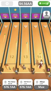 Idle Tap Bowling Screen Shot 2