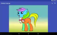 Live coloring cartoon "Pony" Screen Shot 8