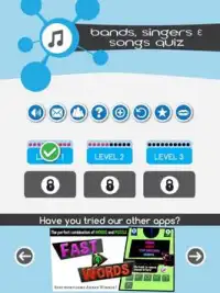Bands, Singers And Songs Quiz Screen Shot 10
