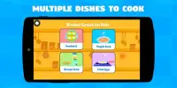 Kitchen Games - Fun Kids Cooking & Tasty Recipes Screen Shot 1