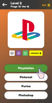 Logo-Spiel: Multiple-Choice Screen Shot 3